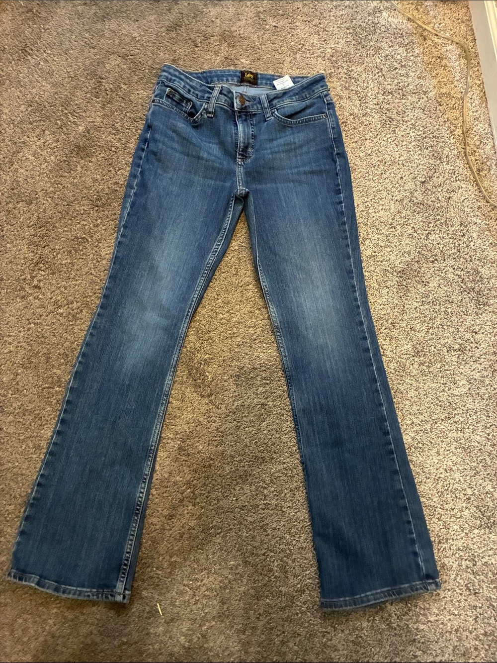 Vintage Lee Classic Blue Wide-Leg Flare Jeans